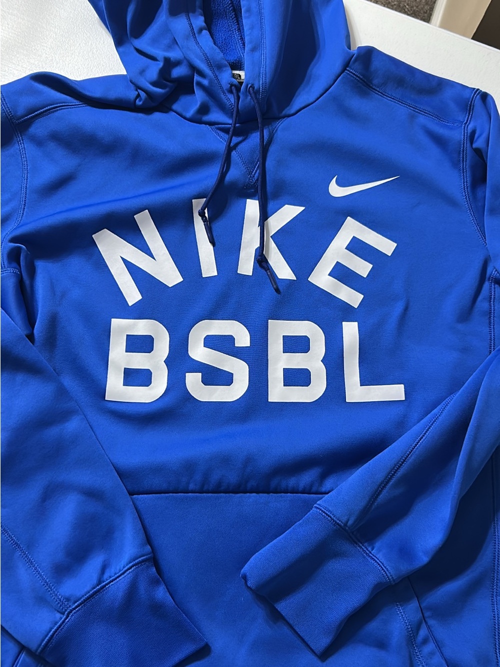 Nike Blue Hoodie with White NIKE BSB L Logo